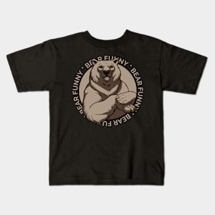 Bear Funny brown Kids T-Shirt